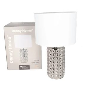 Danny Home Silver Bubble Design Table Lamp 39cm - Image 3