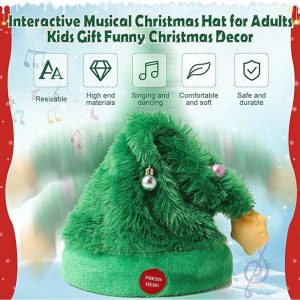 Funny Dancing Animated Christmas Tree Hat - Image 6
