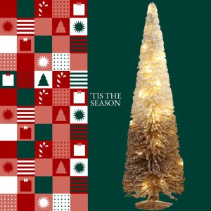 60cm Cone LED Tabletop Christmas Tree - Image 3