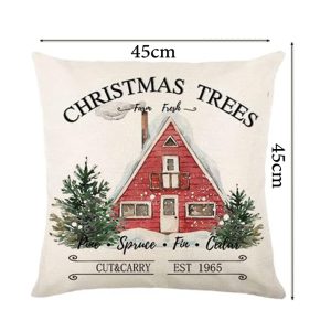 4-Pieces Set Christmas Cushion 45x45 cm ZX014-12 - Image 7