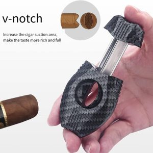 HONEST V-Cut Cigar Scissors-Cigar Cutter Double Blade Stainless Steel Cigar Scissors - Image 3