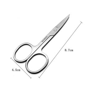 OIANLILI Stainless Steel Scissors Cuticle Pedicure Beauty Grooming for Nail, Eyebrow, Eyelash - Image 3