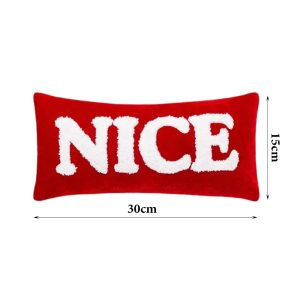 1-Piece Christmas Pillow Embroidery Plaid  #BLAB008-Nice - Image 3