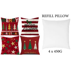 4-Pieces Set Christmas Cushion 45x45 cm ZX014-8 - Image 6