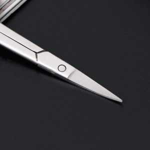 OIANLILI Stainless Steel Scissors Cuticle Pedicure Beauty Grooming for Nail, Eyebrow, Eyelash - Image 8
