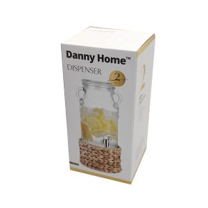 Danny Home Dispenser with Tap & Woven Stand 3100ml - Image 3