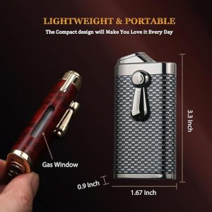 HONEST Torch Lighter Double Jet Flame With Punch - Image 3