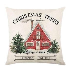 4-Pieces Set Christmas Cushion 45x45 cm ZX014-12 - Image 9