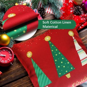 4-Pieces Set Christmas Cushion 45x45 cm ZX014-8 - Image 7