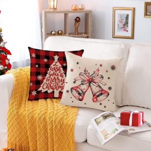 4-Pieces Set Christmas Cushion 45x45 cm ZX014-18 - Image 3