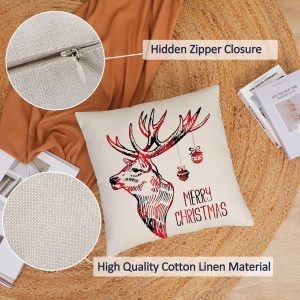 4-Pieces Set Christmas Cushion 45x45 cm ZX014-18 - Image 10
