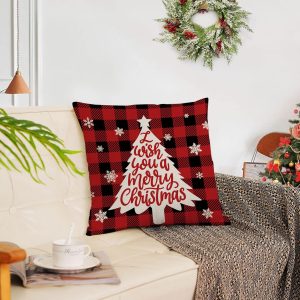 4-Pieces Set Christmas Cushion 45x45 cm ZX014-18 - Image 9