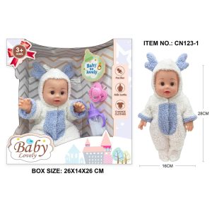 ROYAL Baby Doll in Reindeer Clothes + Accessories 28cm - Image 4
