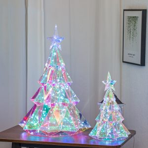 Colorful Rainbow Lighted Up LED Christmas Tree 38/51/67/92/122 cm - Image 9
