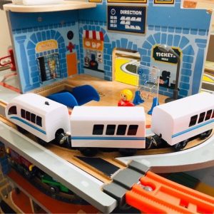 Kids Wooden Railway Mighty Mountain Mine Set - Image 4