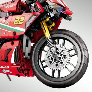 Racing Motorcycle Building Blocks - 470 Pcs - Image 3