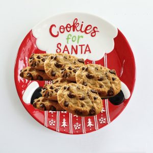 Ceramic Holidays Santa Cookies Plate - 20cm - Image 2