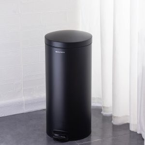 Danny Home 30-Liter Stainless Steel Trash Can with Lid and Pedal - Image 2