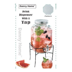 Danny Home Water Dispenser With Tap & Metal Stand 4-Liter - Image 7