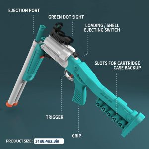 Air Powered Shell Ejecting Airsoft Toy Foam Blaster S686 - Image 4