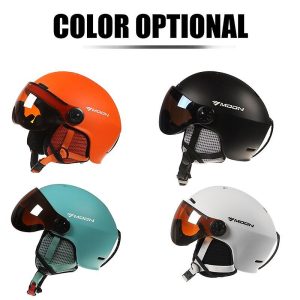 MOON Skiing & Snowboard Helmet UV Goggles - Black - Image 8