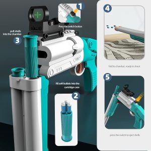 Air Powered Shell Ejecting Airsoft Toy Foam Blaster S686 - Image 3