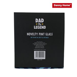 Danny Home Beer Glass & Opener Set "Beer Happy" - Image 4