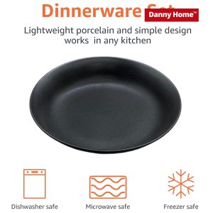 Danny Home 8-Inch Porcelain Deep Plate 1-Piece - Image 4