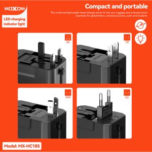 Moxom MX-HC185, Worldwide Travel Adapter - Image 7
