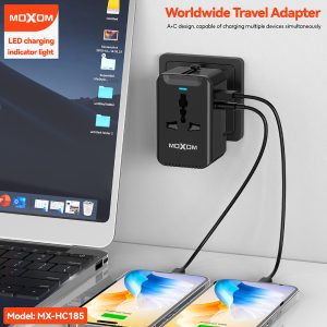 Moxom MX-HC185, Worldwide Travel Adapter - Image 3
