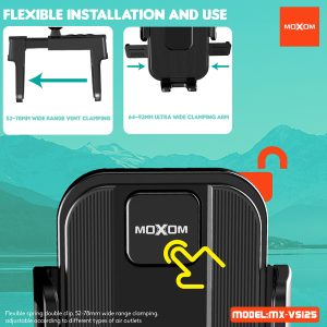 Moxom MX-VS-125, Press Firmly  Vent Phone Holder - Image 5