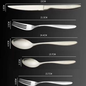 PROUD 5-Pieces Mat Stainless Steel 304 Silverware Tableware Cutlery Set ( 900 ) - Image 3