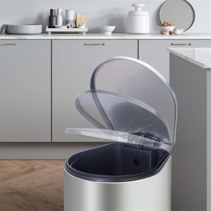 Stainless Steel Pedal Trash Bin Soft-Close with Single Inner Bucket 7/12/30/50 - Liters - Image 5