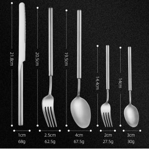 PROUD 5-Pieces Mat Stainless Steel 304 Silverware Tableware Cutlery Set ( 9002 ) - Image 4