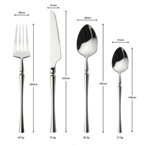 PROUD 5-Pieces Brilliant Stainless Steel 304 Silverware Tableware Cutlery Set ( 666 ) - Image 3