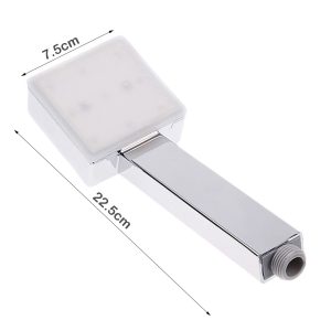 Led Square Shower Temperature Control Three-Color Shower Head - Image 6