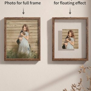 Afuly Floating Double-Sided Photo Frames with Tempered Glass Cover - Image 3