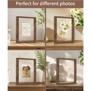 Afuly Floating Double-Sided Photo Frames with Tempered Glass Cover - Image 7