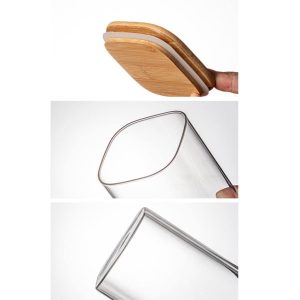 Glass Food Storage Jar With Bamboo Lid 220-ml - Image 8
