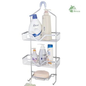 Binca Aluminum Shower Caddy Over Shower Head Rack