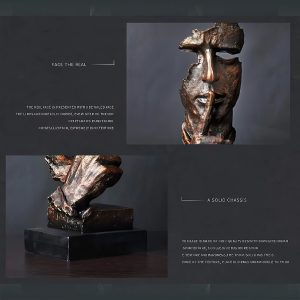 Home Art Decoration Abstract Bronze Figure Statue 35-cm - Image 7
