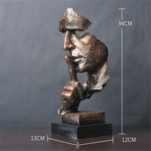 Home Art Decoration Abstract Bronze Figure Statue 35-cm - Image 8