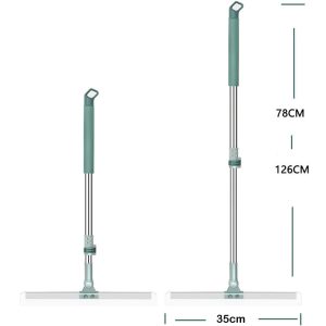 Silicone 3-in-1 Adjustable Indoor Broom Sweeper 180 Degree Rotatable Floor Wiper 35-cm - Image 3