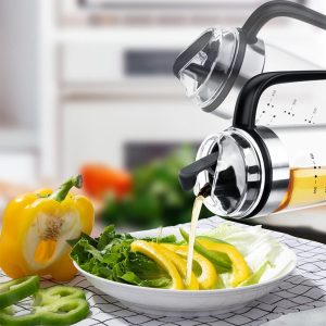 Automatic Cap Glass Olive Oil Dispenser Bottle 550-ml - Image 8