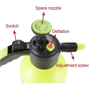 2-L Pressure Trigger Sprayer Bottle Adjustable Copper Nozzle Head - Image 6