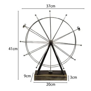 Magnetic Rotating Wheel Model Statue for Living Room 41-cm - Image 6