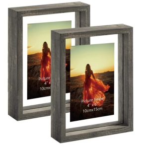 Afuly Floating Double-Sided Photo Frames with Tempered Glass Cover - Image 5
