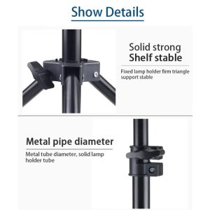 Foldable 2.1m Tripod Stand for Camera & Cell Phone Photography Light Stand - Image 5
