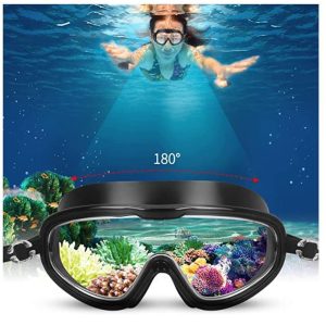 Swimming Goggles Silicone Anti-Fog, UV Protection for Adults - Image 3