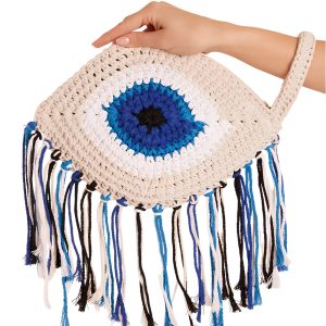 Blue Eye Tassel Bag